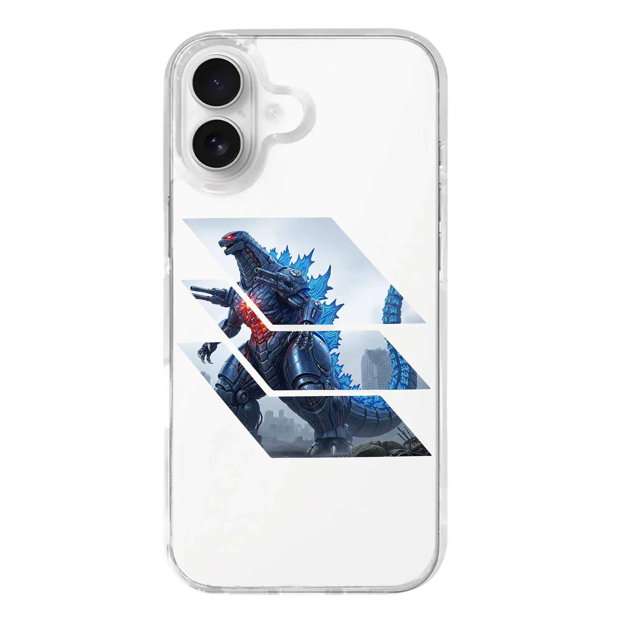 ゴジラ グッズ,メカゴジラ - iPhone 17シリーズ 透明スマホケース – 薄型・耐衝撃・精密フィット保護カバー